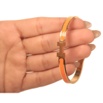 بنگل بازشو هرمس نارنجی استیل کد BG-HM501-OR - تصویر 2