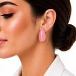 گوشواره آبرنگی اشکی استیل کد GAB-003