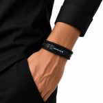 دستبند چرم مردانه مونت بلانک LB-1017 - تصویر 2