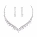 نیم ست مجلسی فول نگین سیلور مدل مارکیز سلطنتی کد NS-MJ-013