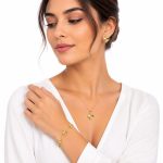 ست سه تکه ونکلیف طرح طلا مدل Four Leaf Gold کد SG-VCL-301 - تصویر 3
