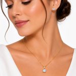 نیم ست سولیتر گرد سفید کد NSS-W003 - تصویر 2