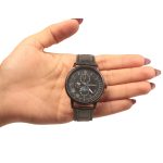 ساعت مردانه بند چرم مشکی صفحه مشکی SW-LD-011 - تصویر 3