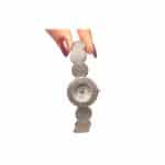 ساعت زنانه نقره‌ای SOUSOU فول نگین کد WT-STL-311 - تصویر 3