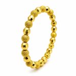 بنگل بازشو طرح طلا مدل گوی تراش کد BGG-009