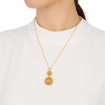 گردنبند طرح طلا مدل گوی آویز کد GTN-016 - تصویر 2