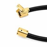 دستبند چرم مردانه مدل لویی ویتون (Louis Vuitton) طلایی کد LB-1043 - تصویر 3