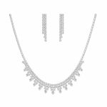 سرویس مجلسی فول نگین سیلور مدل آویزدار کد NS-MJ-019
