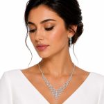 سرویس مجلسی فول نگین سیلور مدل اشکی کد NS-MJ-020 - تصویر 2