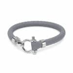 دستبند امگا اورجینال طوسی مردانه کد OMB-GY-001