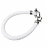 دستبند امگا اورجینال سفید مردانه کد OMB-WH-001 - تصویر 2