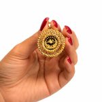 پلاک زنانه طرح سکه عثمانی استیل رنگ ثابت کد PL-TG-002 - تصویر 3