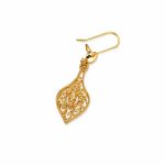 گوشواره آویز طرح طلا مدل اشک کد TP-ER-015 - تصویر 4
