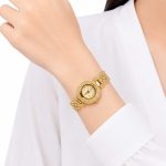 ساعت زنانه طلایی نگین دار SOUSOU صفحه سفید کد WT-STL-315 - تصویر 2