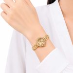 ساعت زنانه طلایی نگین دار SOUSOU صفحه طلایی کد WT-STL-316 - تصویر 2