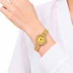 ساعت زنانه طلایی نگین دار SOUSOU صفحه طلایی کد WT-STL-317 - تصویر 2