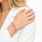 دستبند بافت استیل اسپرت فری سایز صورتی کد DS-WR-004 - تصویر 2