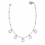 پابند زنانه استیل نقره‌ای طرح سیب کد PA-ST-SL003 - تصویر 2