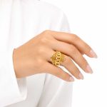 انگشتر طرح طلا زنانه مدل کارتیر کد RG-013 - تصویر 2