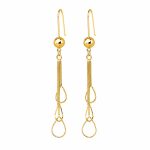 گوشواره آویز زنانه طرح طلا مدل اشکی کد TP-ER-025