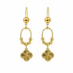 گوشواره آویز زنانه طرح طلا مدل ونکلیف و دوریکا کد TP-ER-031