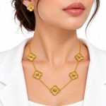 نیم ست پنج پلاک ونکلیف طلایی ساده کد VANC-SET-12 - تصویر 2