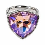 انگشتر زنانه سنگ سواروفسکی اصل بنفش کد RNG-JWL-02